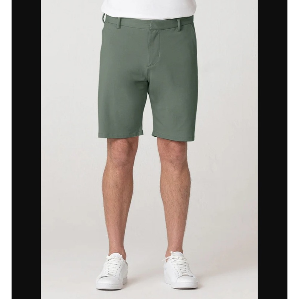 Swet Tailor NEW NWT Mens 38 Olive Green Everyday‎ Chino Shorts Golf Comfy